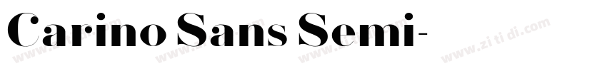 Carino Sans Semi字体转换